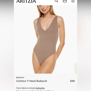 Aritzia contour v-neck bodysuit